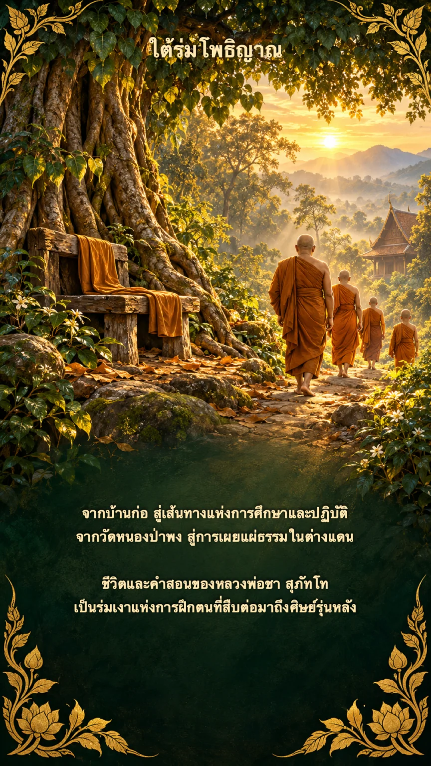หลวงพ่อชา สุภัทโท ปกหลัง
