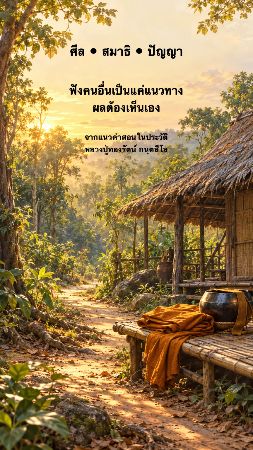 หลวงปู่ทองรัตน์ กนฺตสีโล ปกหลัง
